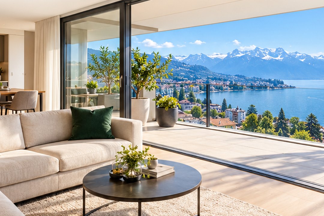 Appartement contemporain avec vue panoramique